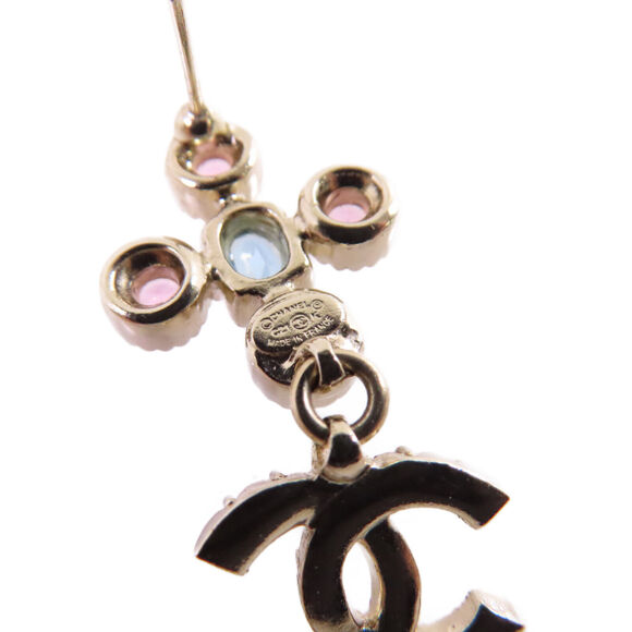 Chanel Cc Ghw Earrings C21 Metal #166065C64B - Picture 12 of 13